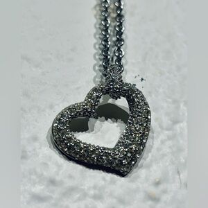 Tally Weijl Silver-toned Heart Pendant Necklace